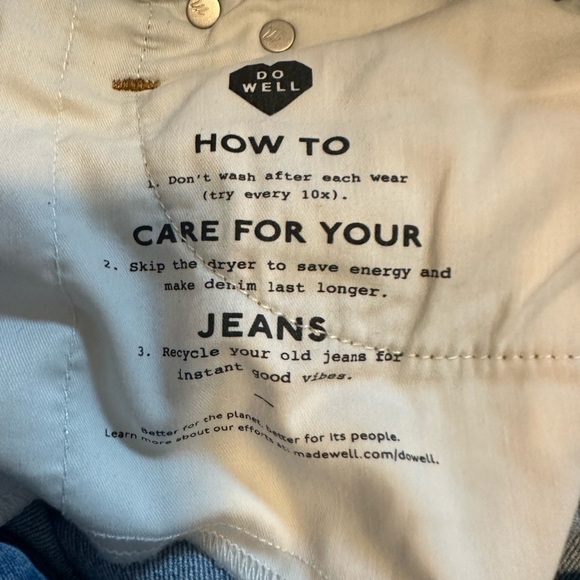 Madewell The Perfect Vintage Jean  Size 28 Distressed Knee - Picture 3 of 8